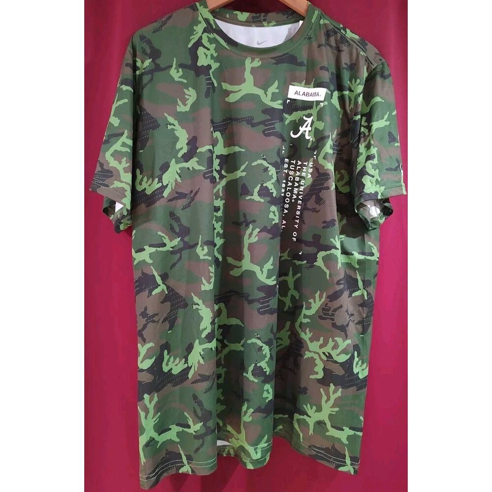 Nike Dri-Fit ALABAMA Crimson Tide Camoflaugue Shirt, Size- XL- ROLL TIDE!! - NWT